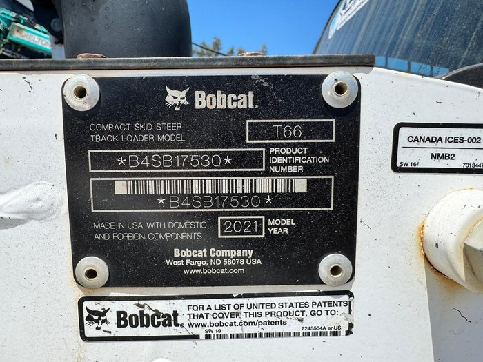 2021 Bobcat T66 R Series