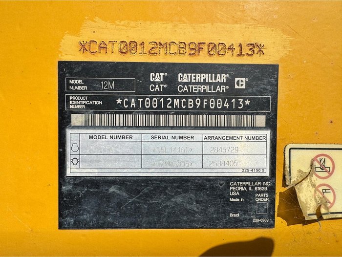 2008 Caterpillar 12M Grader 