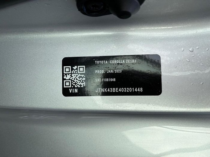 2023 Toyota Corolla Ascent Sport