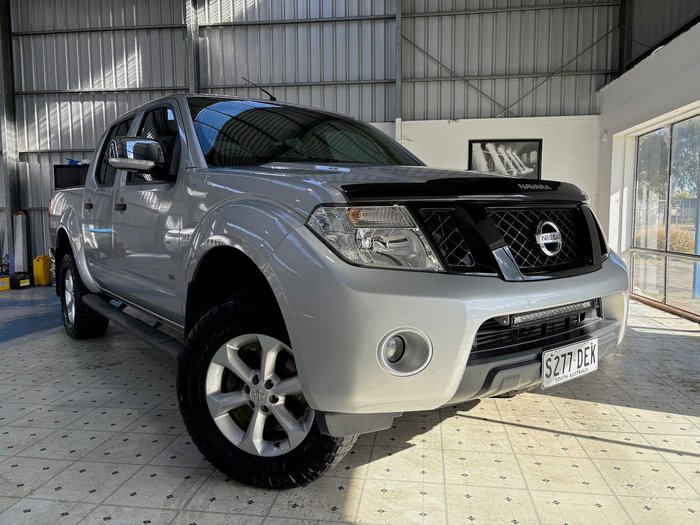 2013 Nissan Navara ST-X 550 D40 Series 5 4X4 Dual Range Silver Lightning