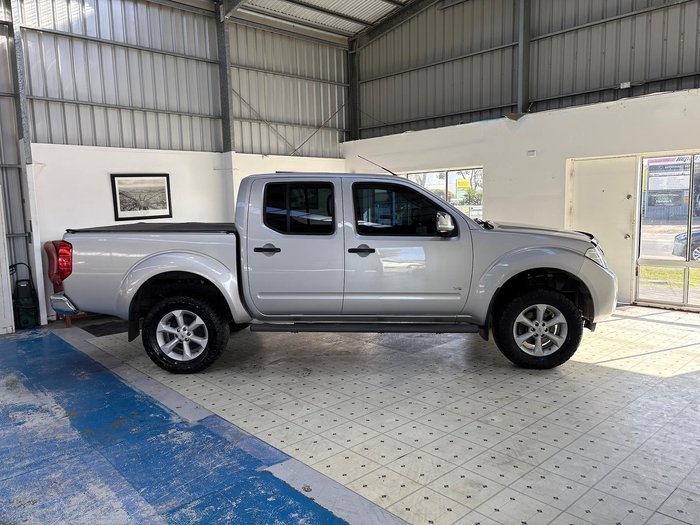 2013 Nissan Navara ST-X 550 D40 Series 5 4X4 Dual Range Silver Lightning