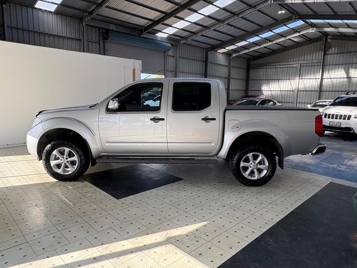 2013 Nissan Navara ST-X 550 D40 Series 5 4X4 Dual Range Silver Lightning