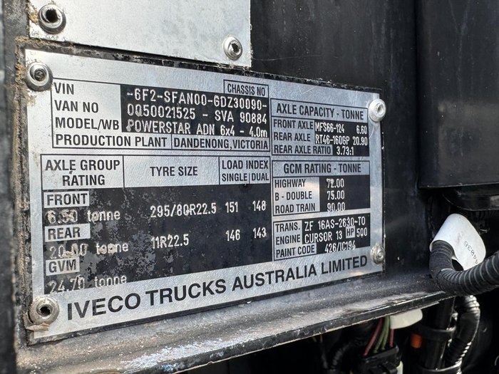 2016 Iveco Powerstar 500 Adn