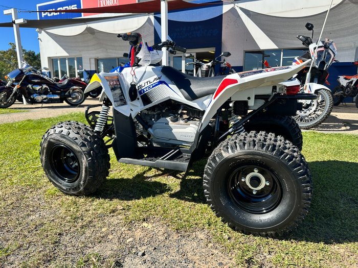 2025 Polaris 2025 POLARIS 110CC OUTLAW 110 ATV Blue and white