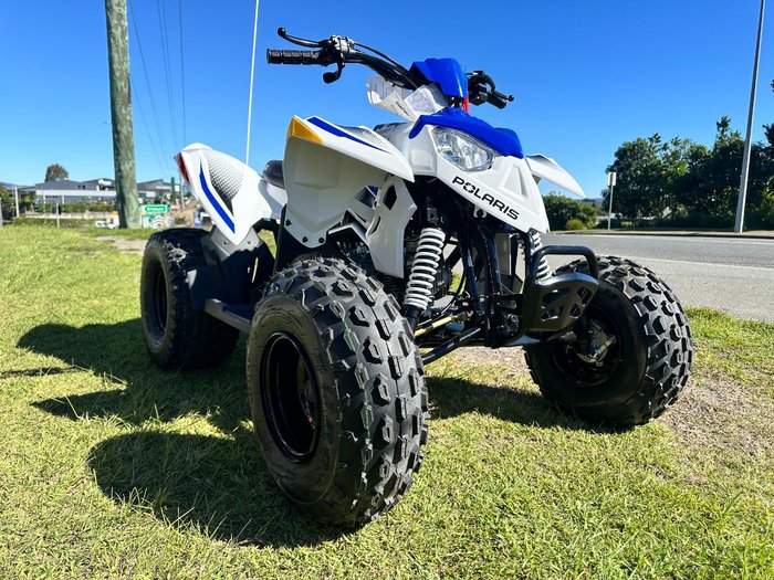 2025 Polaris 2025 POLARIS 110CC OUTLAW 110 ATV Blue and white