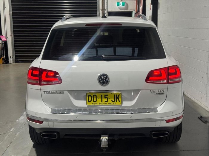 2015 Volkswagen Touareg 150TDI 7P MY15 Four Wheel Drive Pure White
