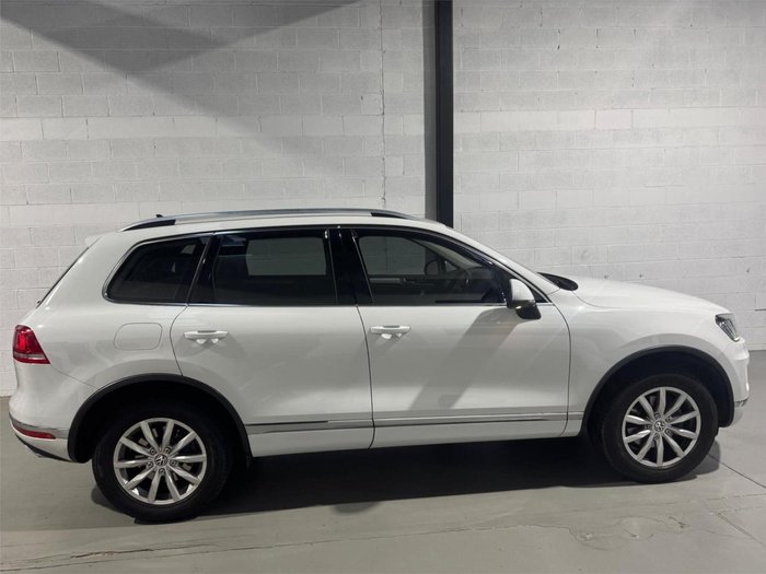 2015 Volkswagen Touareg 150TDI 7P MY15 Four Wheel Drive Pure White