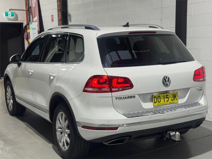 2015 Volkswagen Touareg 150TDI 7P MY15 Four Wheel Drive Pure White