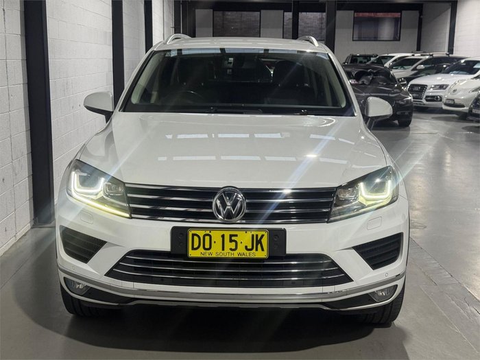 2015 Volkswagen Touareg 150TDI 7P MY15 Four Wheel Drive Pure White