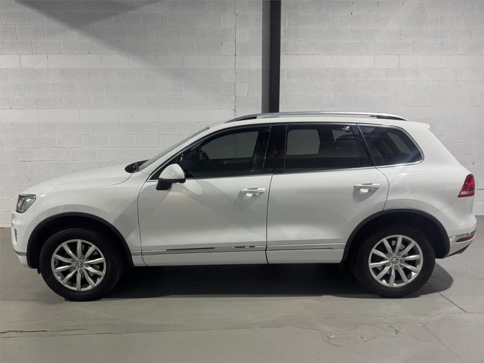2015 Volkswagen Touareg 150TDI 7P MY15 Four Wheel Drive Pure White