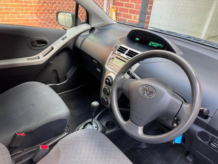 2011 Toyota Yaris YR NCP90R MY11 Carribean Blue
