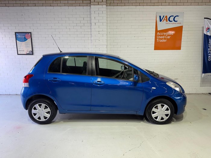 2011 Toyota Yaris YR NCP90R MY11 Carribean Blue