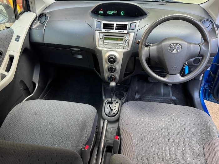 2011 Toyota Yaris YR NCP90R MY11 Carribean Blue