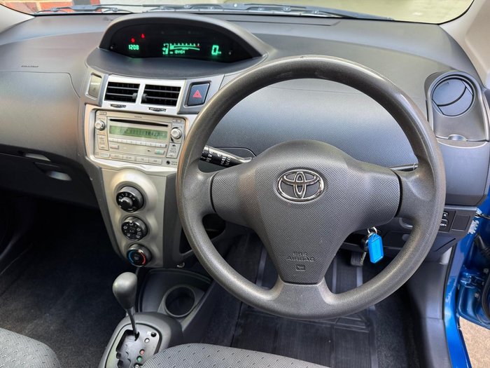 2011 Toyota Yaris YR NCP90R MY11 Carribean Blue