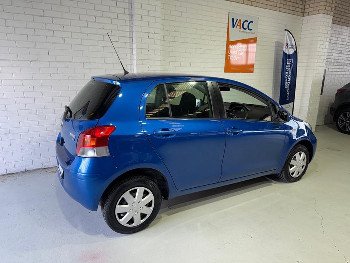 2011 Toyota Yaris YR NCP90R MY11 Carribean Blue
