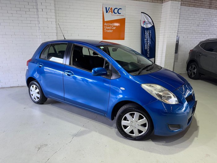 2011 Toyota Yaris YR NCP90R MY11 Carribean Blue