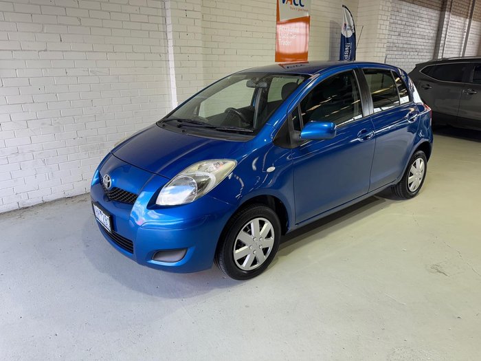 2011 Toyota Yaris YR NCP90R MY11 Carribean Blue