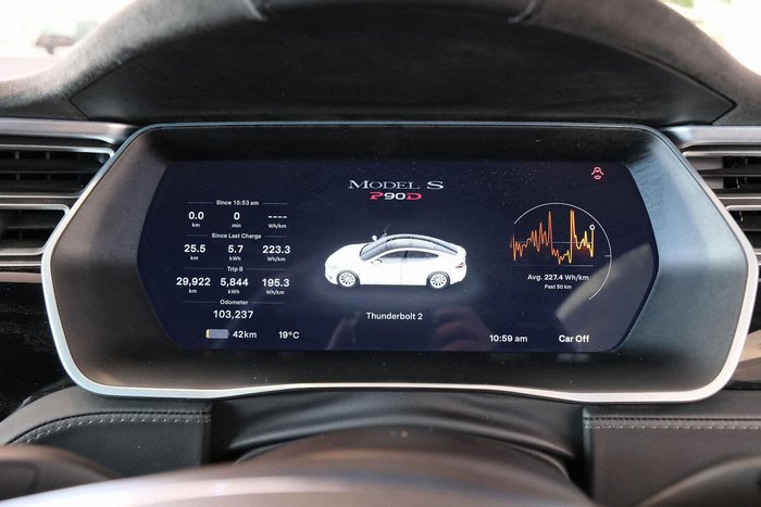 2016 Tesla Model S P90D AWD White
