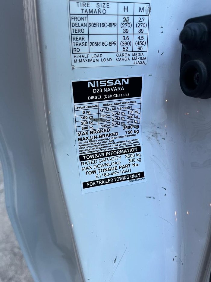 2020 Nissan Navara RX D23 Series 4 4X4 Dual Range Polar White