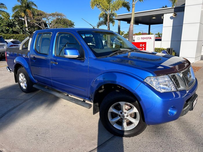2012 Nissan Navara ST 25th Anniversary D40 Series 6 4X4 Dual Range Altitude Blue