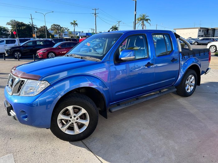 2012 Nissan Navara ST 25th Anniversary D40 Series 6 4X4 Dual Range Altitude Blue