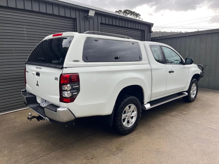 2019 Mitsubishi Triton GLX+ MR MY20 4X4 Dual Range White