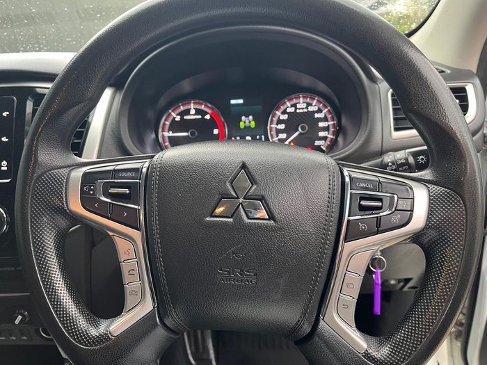 2019 Mitsubishi Triton GLX+ MR MY20 4X4 Dual Range White