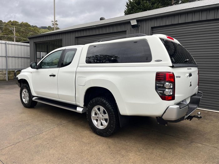 2019 Mitsubishi Triton GLX+ MR MY20 4X4 Dual Range White
