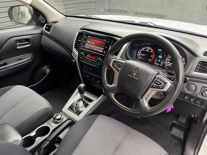 2019 Mitsubishi Triton GLX+ MR MY20 4X4 Dual Range White