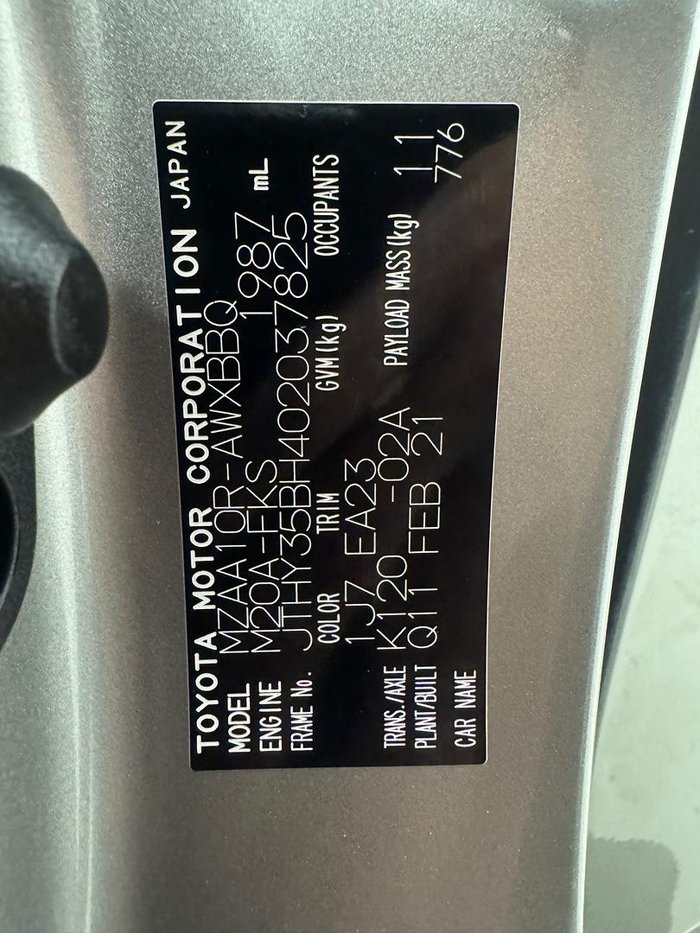 2021 Lexus UX 200 Luxury MZAA10R Titanium