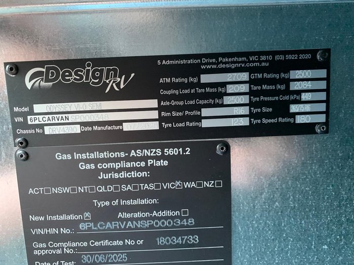 2025 Design RV Odyssey V1-0 17'4