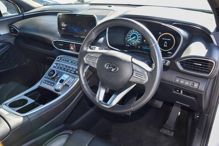2023 Hyundai Santa Fe Hybrid Highlander TM.V4 MY23 4X4 On Demand White