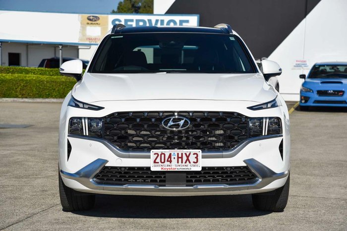 2023 Hyundai Santa Fe Hybrid Highlander TM.V4 MY23 4X4 On Demand White