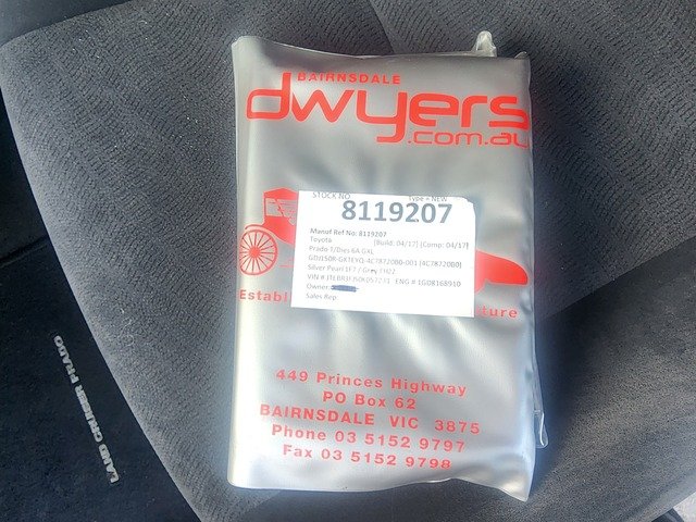 2017 Toyota LandCruiser Prado GXL