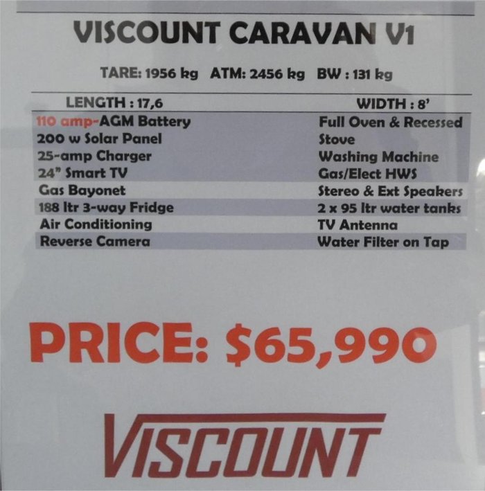 2025 Viscount V Series White