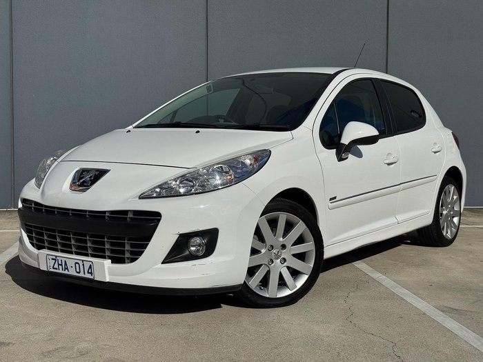 2012 Peugeot 207 Sportium A7 Series II MY12 Bianca White