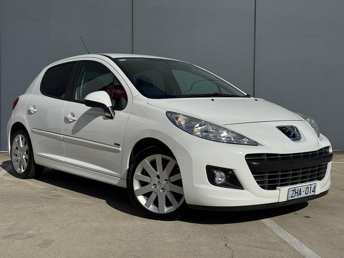 2012 Peugeot 207 Sportium A7 Series II MY12 Bianca White