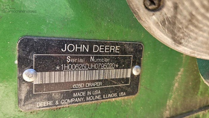 2017 John Deere S680+ 625D Green