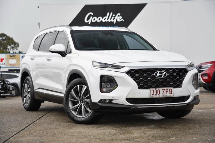 2020 Hyundai Santa Fe Elite TM.2 MY20 White Cream