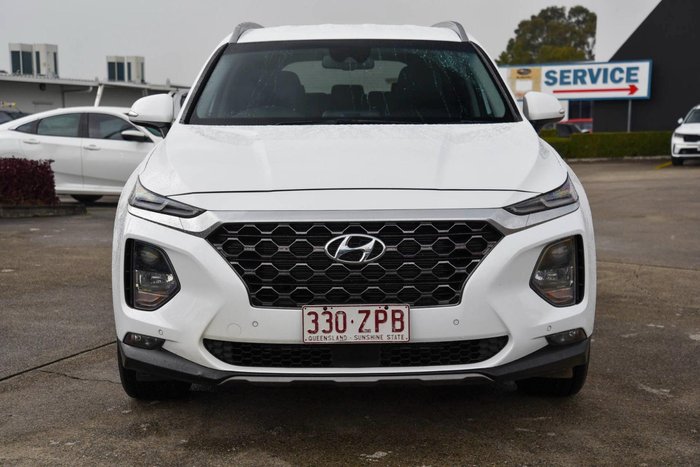 2020 Hyundai Santa Fe Elite TM.2 MY20 White Cream