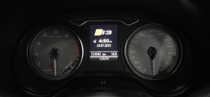 2016 Audi S3 8V MY16 Four Wheel Drive Ibis White