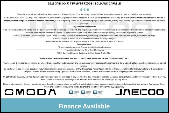 2025 Jaecoo J7 Ridge