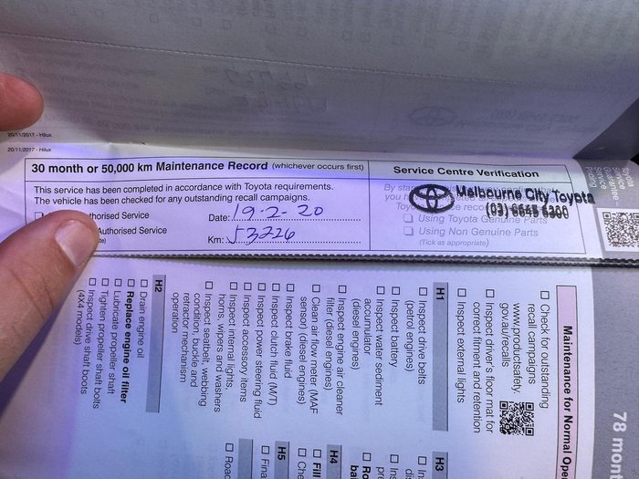 2018 Toyota Hilux Workmate