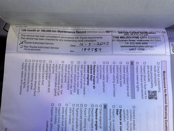 2018 Toyota Hilux Workmate