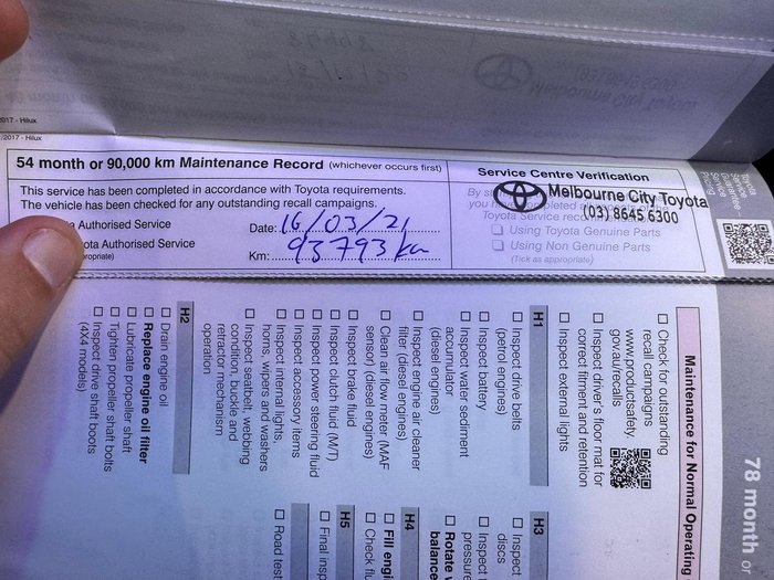 2018 Toyota Hilux Workmate