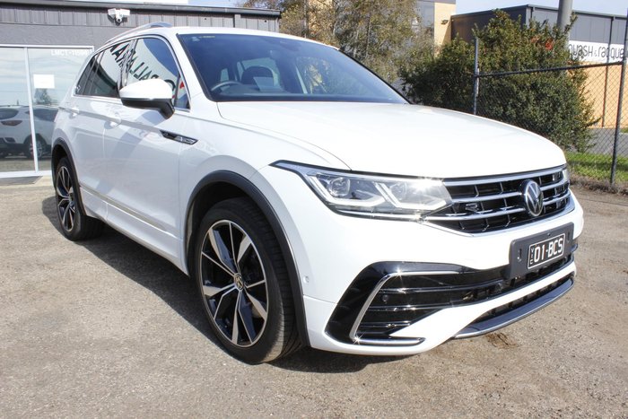 2022 Volkswagen Tiguan 162TSI R-Line 5N MY22 Four Wheel Drive Pure White