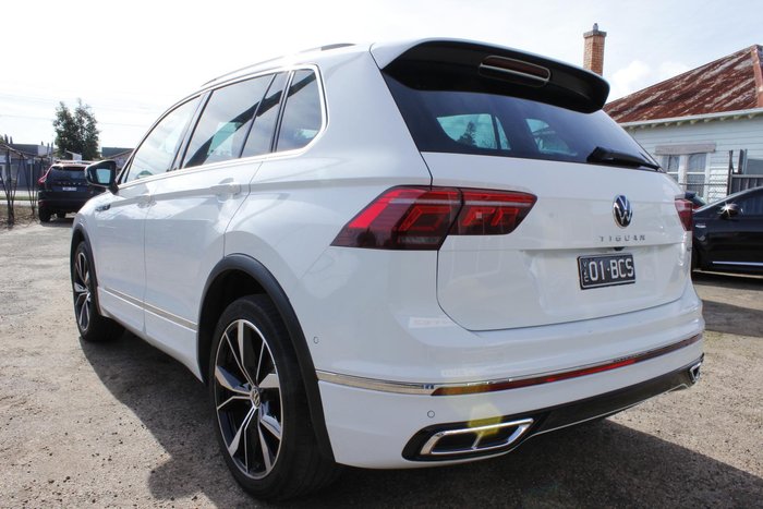 2022 Volkswagen Tiguan 162TSI R-Line 5N MY22 Four Wheel Drive Pure White