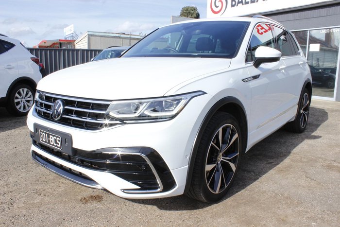 2022 Volkswagen Tiguan 162TSI R-Line 5N MY22 Four Wheel Drive Pure White