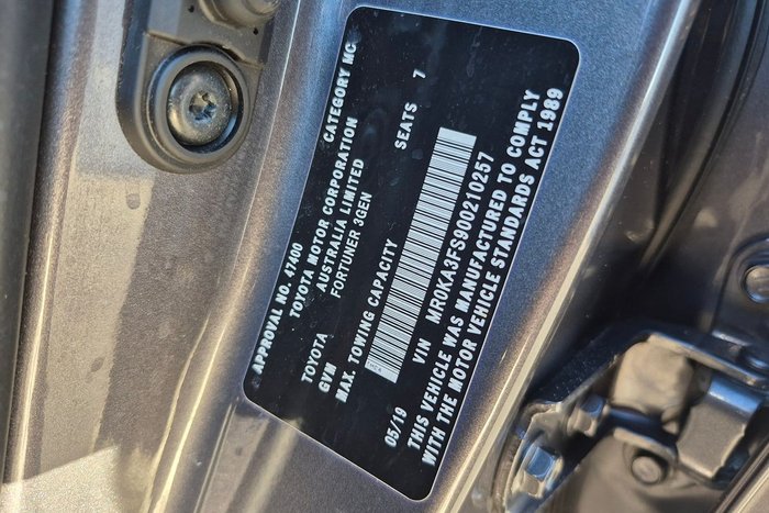 2019 Toyota Fortuner GXL