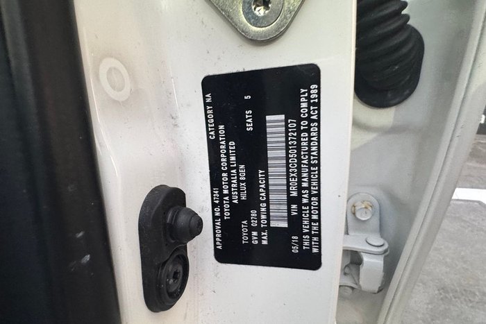 2018 Toyota Hilux Workmate